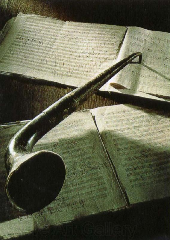 robert schumann beethoven s ear trumpet lying on the manuscript of his eroica symphony